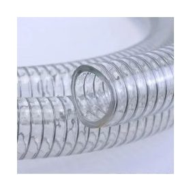 PVC átlátszó csigatömlő, PVC spirállal 13/17mm 7bar