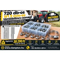 720 db-os Tömlőbilincs készlet!  W1 9mm 