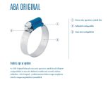 ABA ORIGINAL 12 mm széles prémium tömlőbilincs