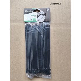 BRADAS Kábelkötegelő 2,5x100 mm fekete