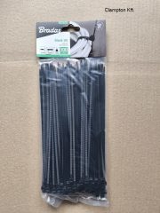 Kábelkötegelő 7,6x350 fekete 