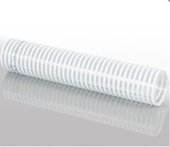 PVC átlátszó csigatömlő, PVC spirállal 30/36mm 5bar