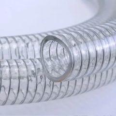 PVC átlátszó csigatömlő, PVC spirállal 30/36mm 7bar
