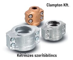 Kétrészes alumínium szorítóbilincs DN32 43-46mm